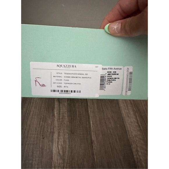 Aquazzura Tequila Plexi Sandals 105mm - Picture 16 of 16